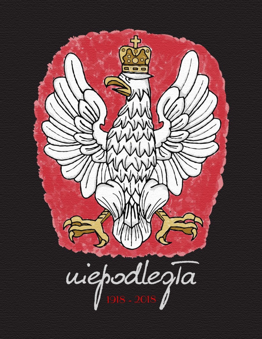 Bluza - stylizowane godło polski 1918-2018