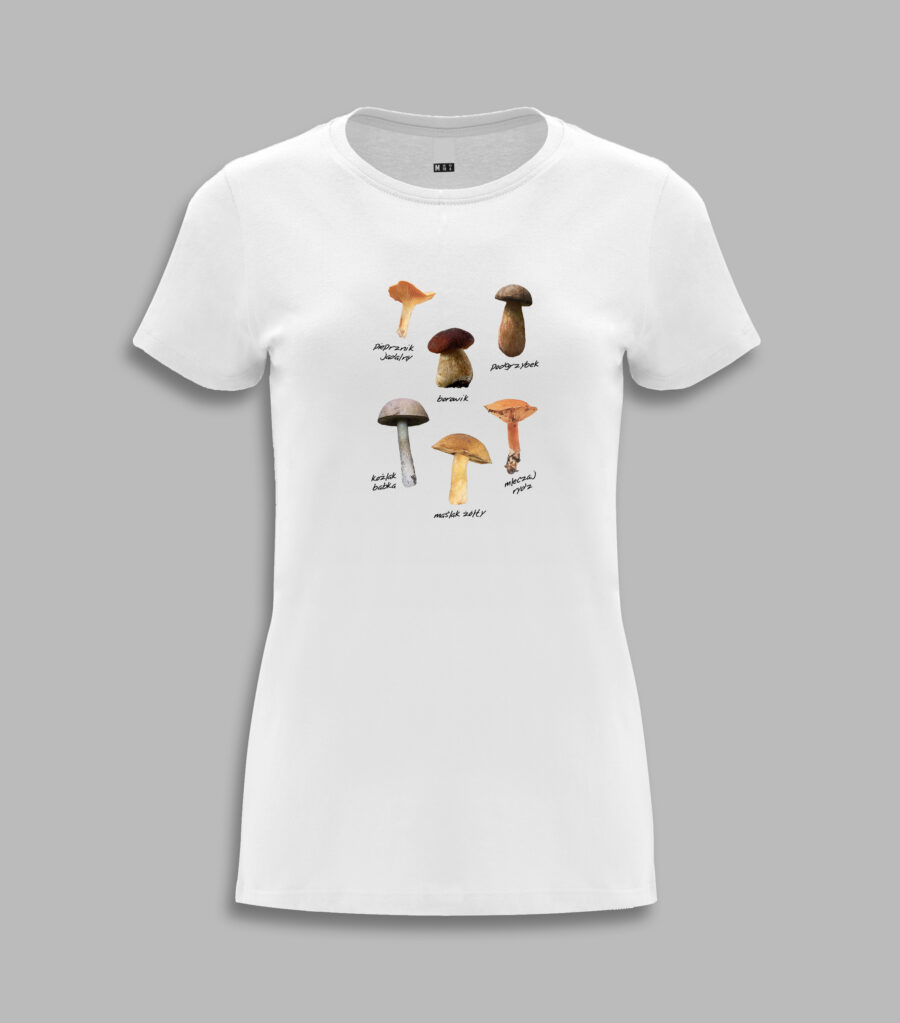 Koszulka damska grzyby występujące w polsce