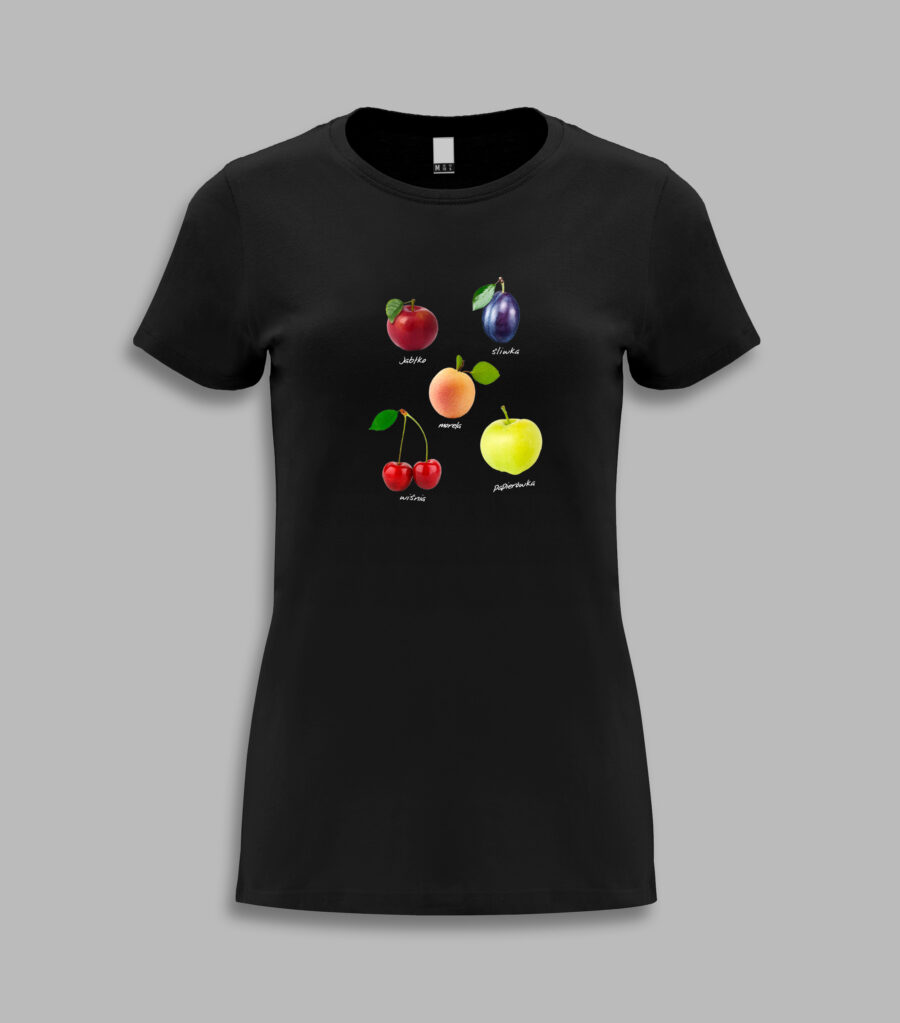 Koszulka damska - owoce w polsce