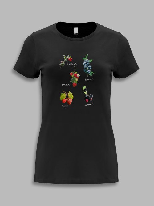 Koszulka damska - owoce leśne