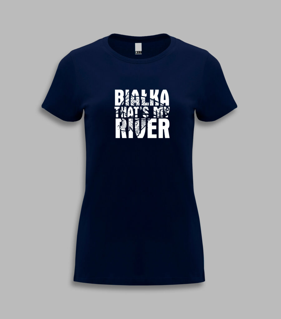Koszulka damska - białka that's my river