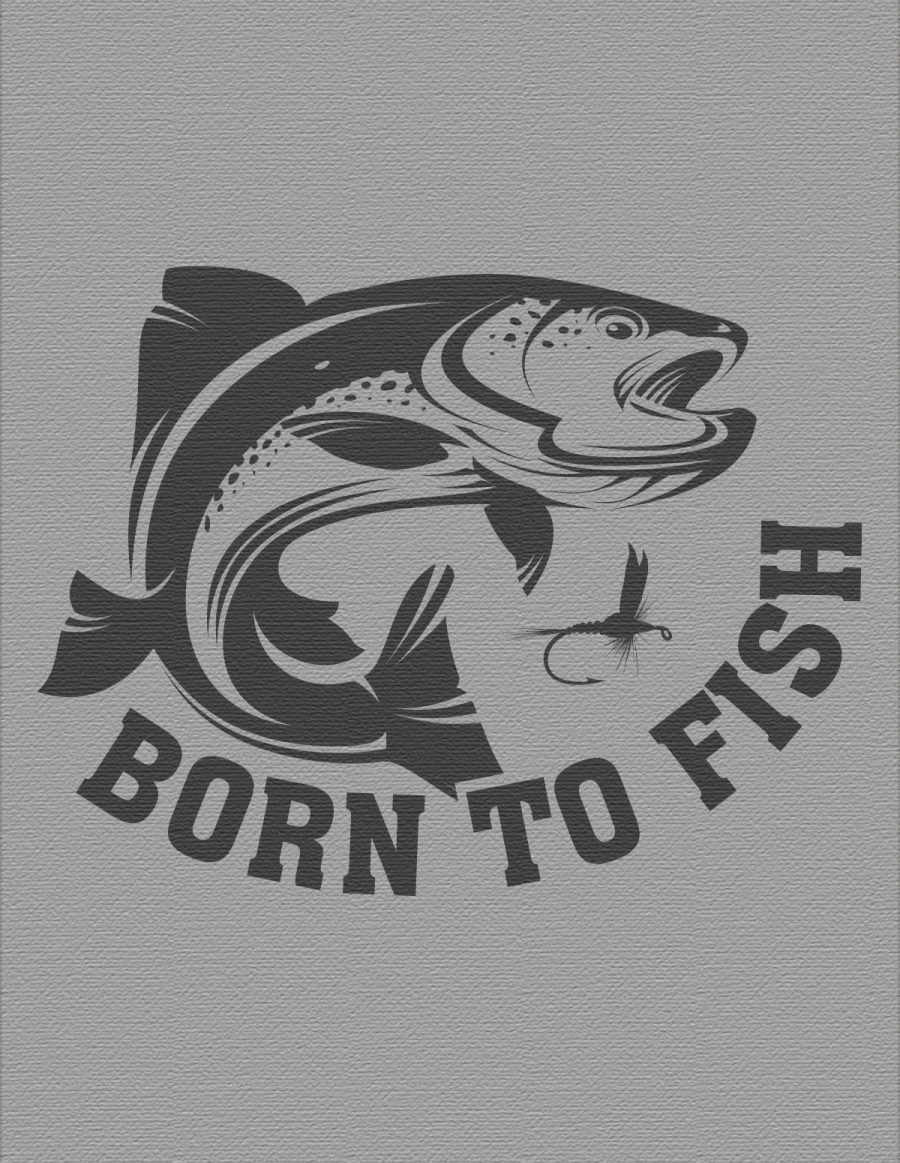 Koszulka damska - born to fish