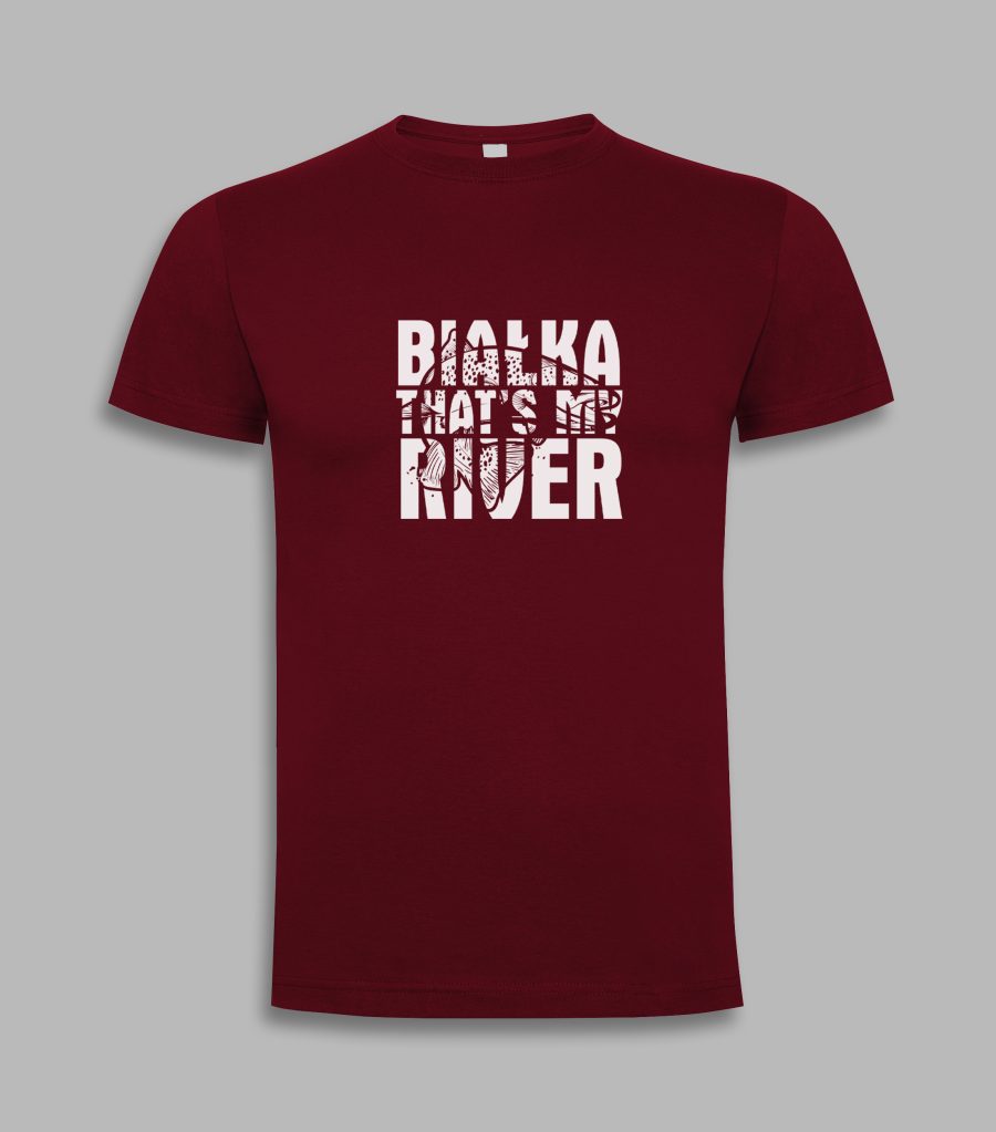Koszulka męska - białka that's my river
