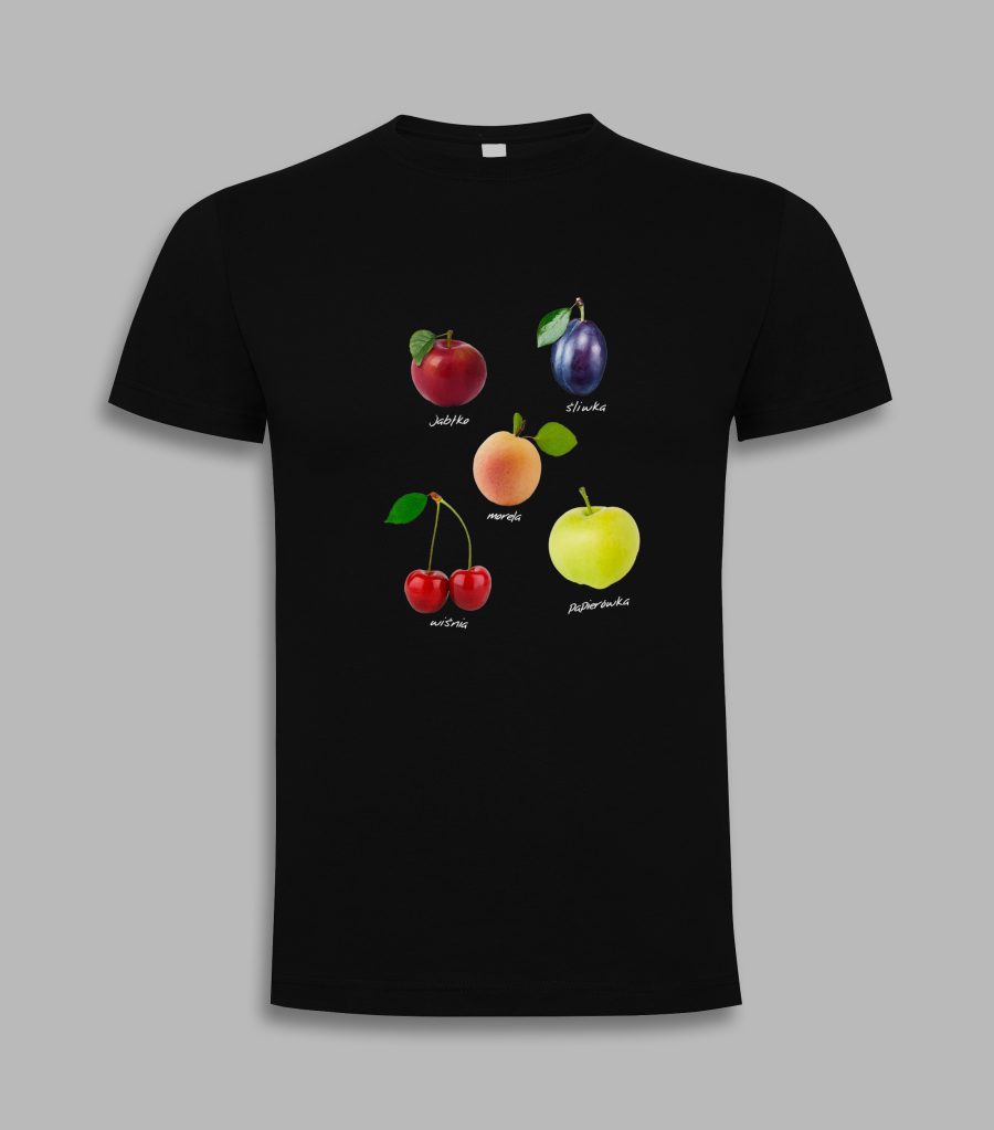 Koszulka męska- owoce polskie