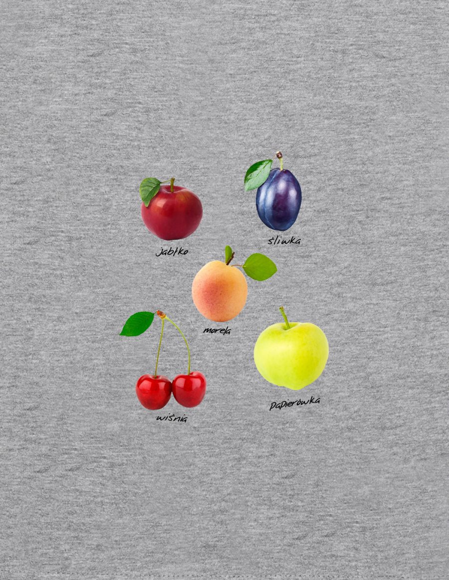 Bluza z kapturem - owoce polskie