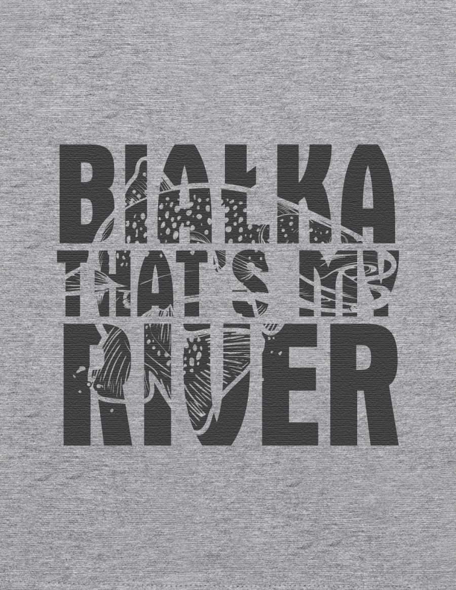 Koszulka męska - białka that's my river