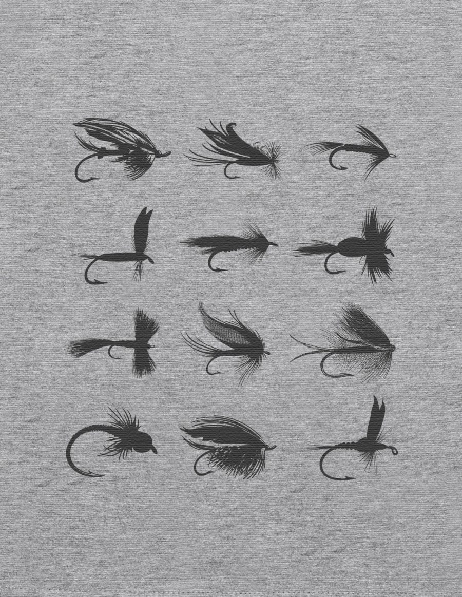 Koszulka męska - sztuczne muchy
