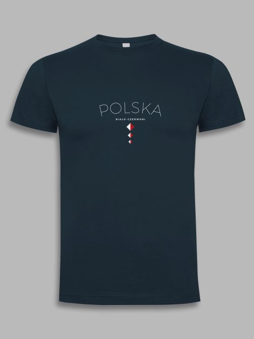 Koszulka męska - polska biało-czerwoni romby