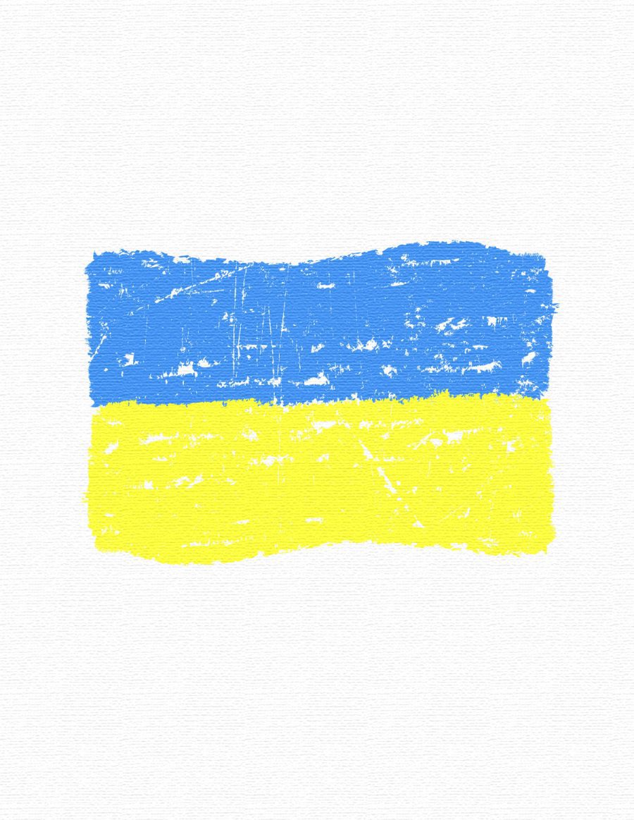 Koszulka damska - ukraina flaga