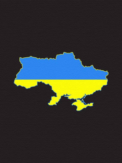 Koszulka damska - mapa ukraina