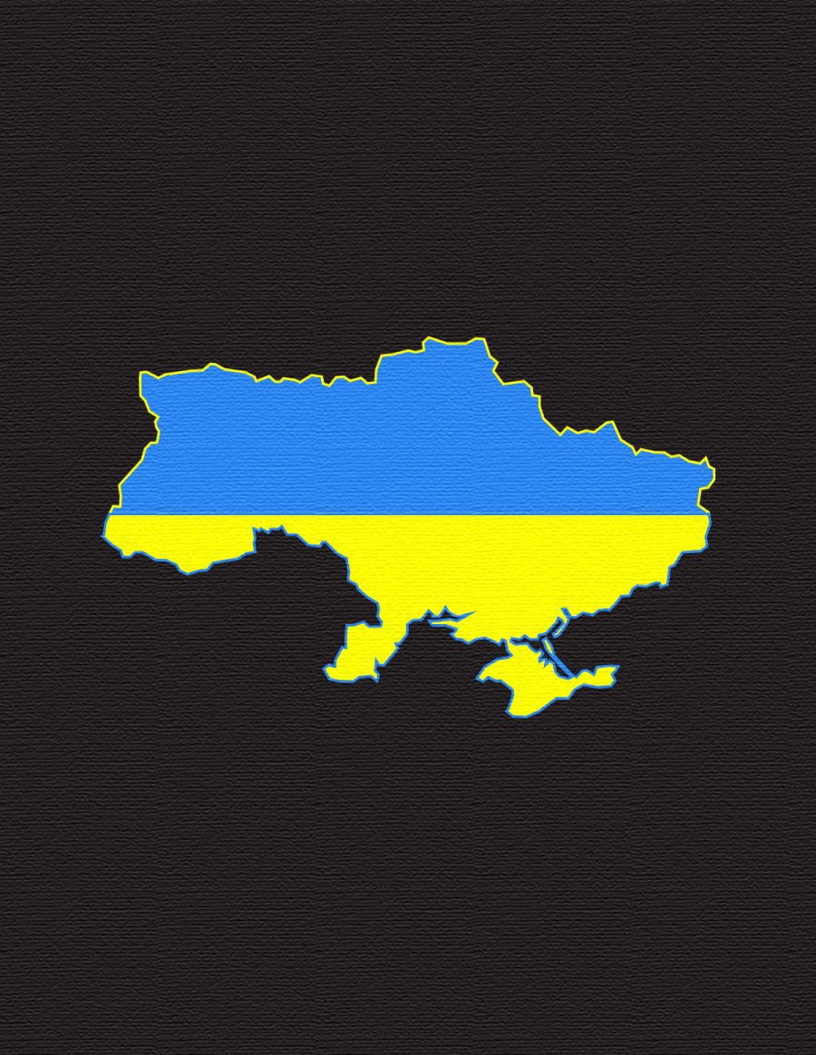 Koszulka damska - mapa ukraina