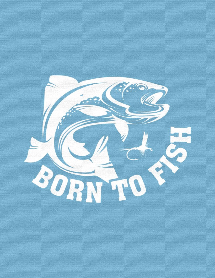 Damska bluza z kapturem – born to fish